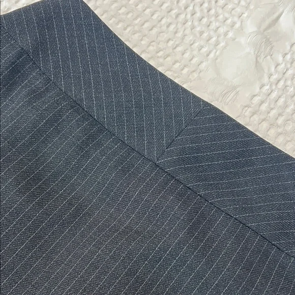 Escada Black Pinstripe Pencil Skirt